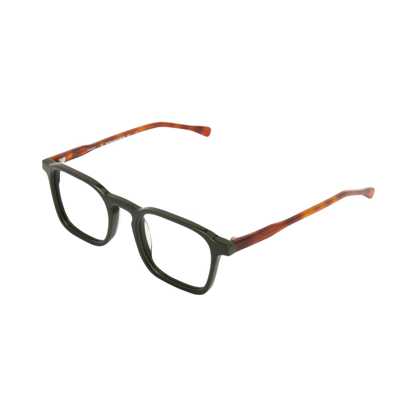 Óculos Ace // Cor 136 // Verde Militar // hastes em Havana Marrom Claro
