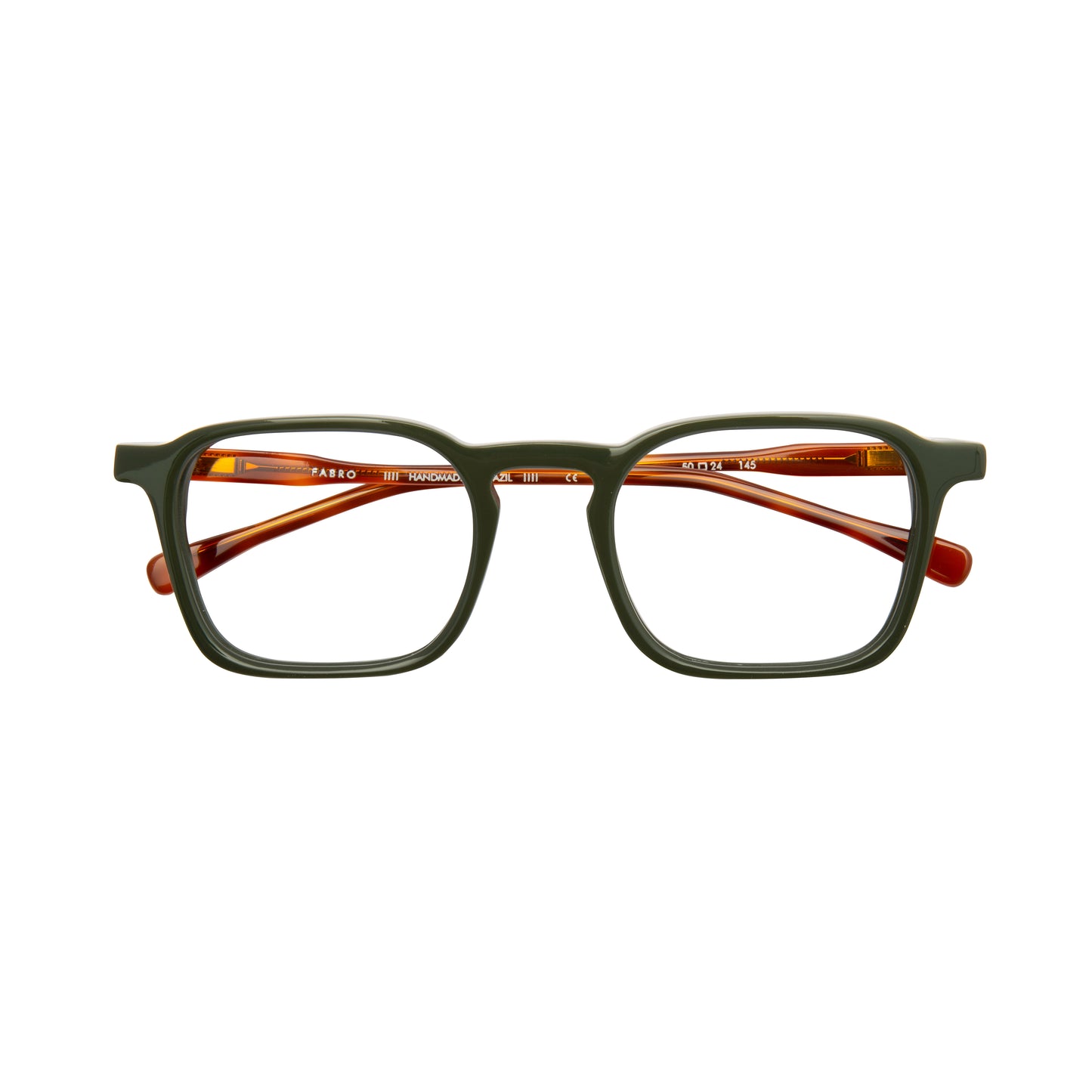 Óculos Ace // Cor 136 // Verde Militar // hastes em Havana Marrom Claro