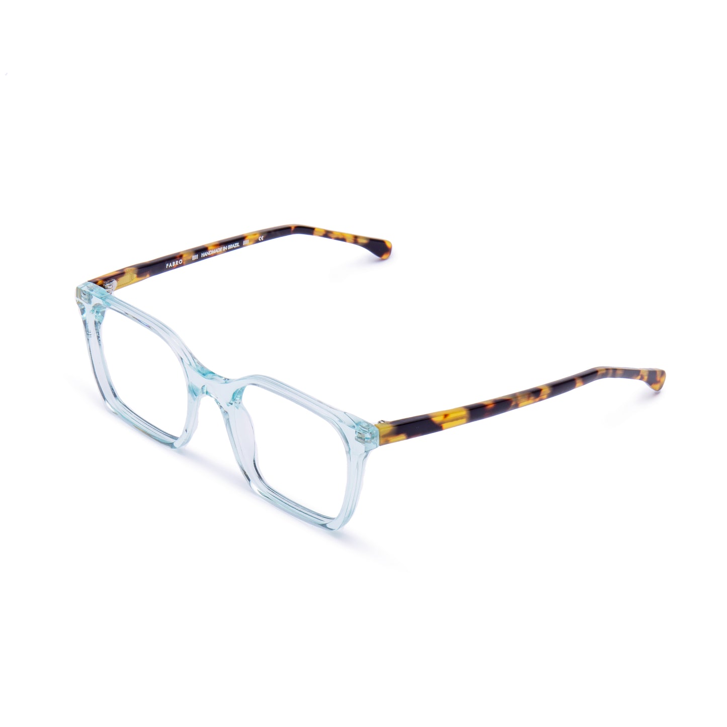 Óculos Amalfi // Cor 152 // Azul Turquesa // hastes em Havana Clássico
