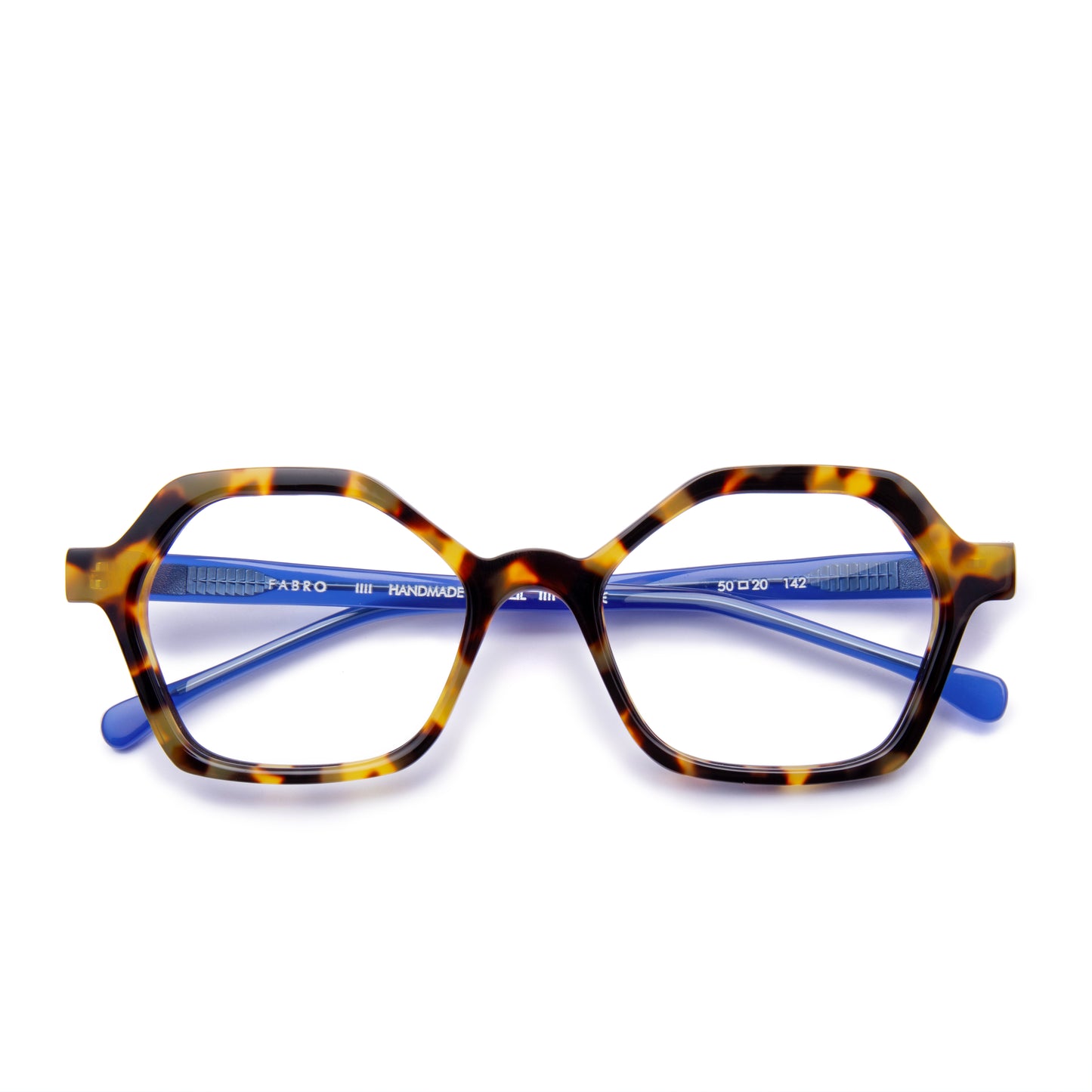 Óculos Atami  // Cor 149 // Havana Clássico // hastes em Azul Royal Milk