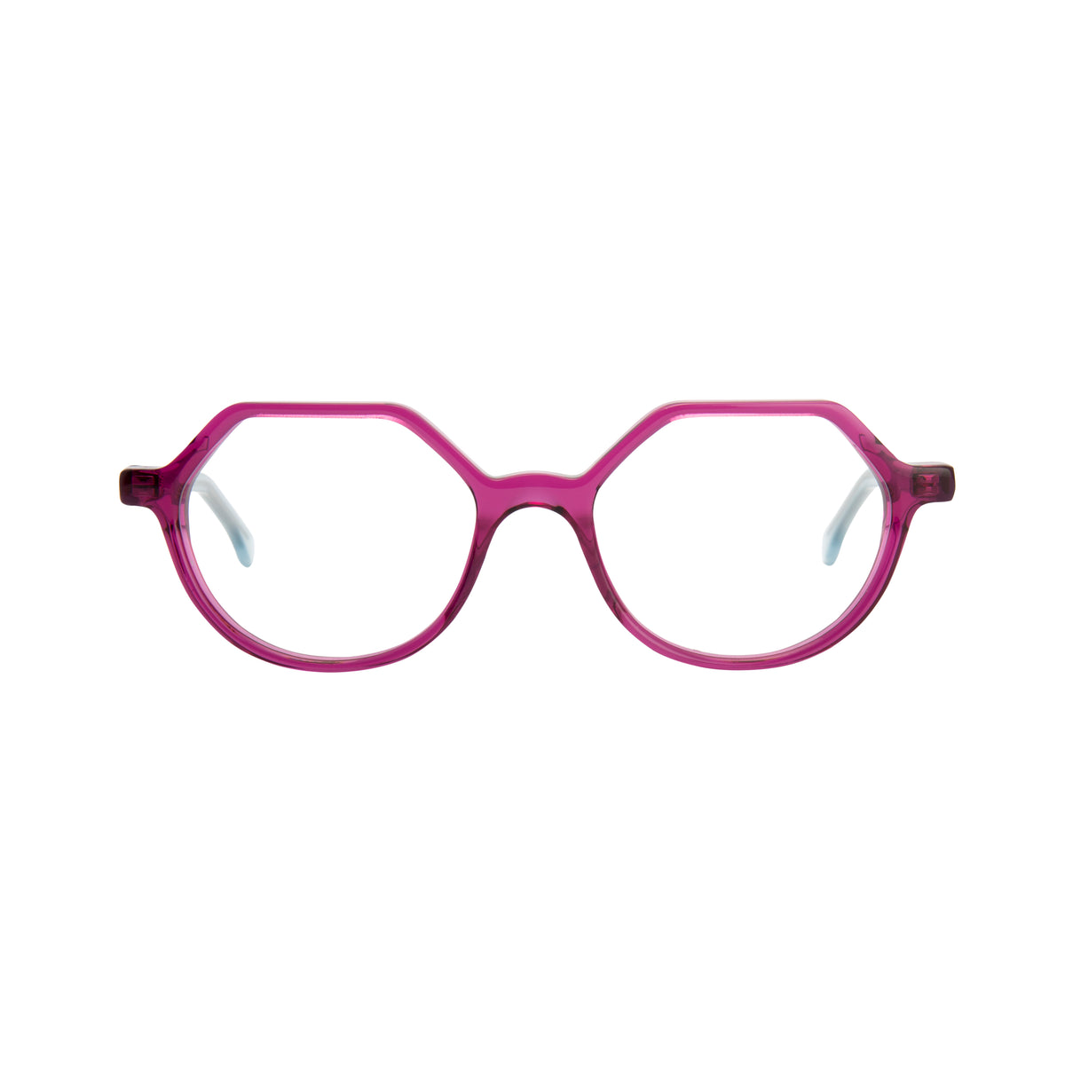Óculos de grau Fabro Anile — Magenta Transparente