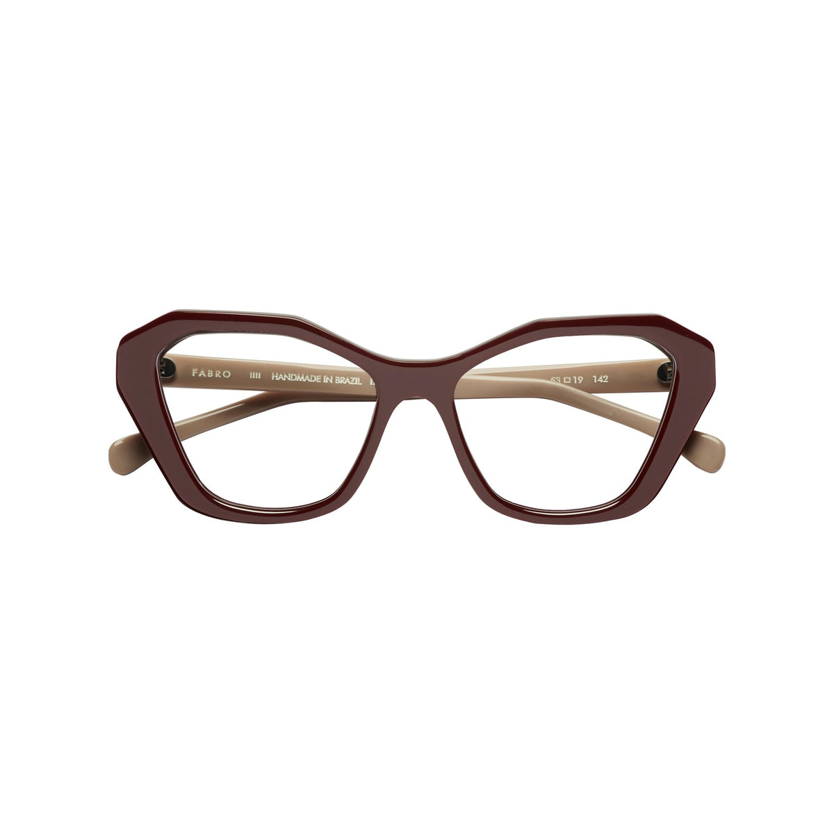 Óculos de grau Fabro Cadore — Vermelho Bordeaux