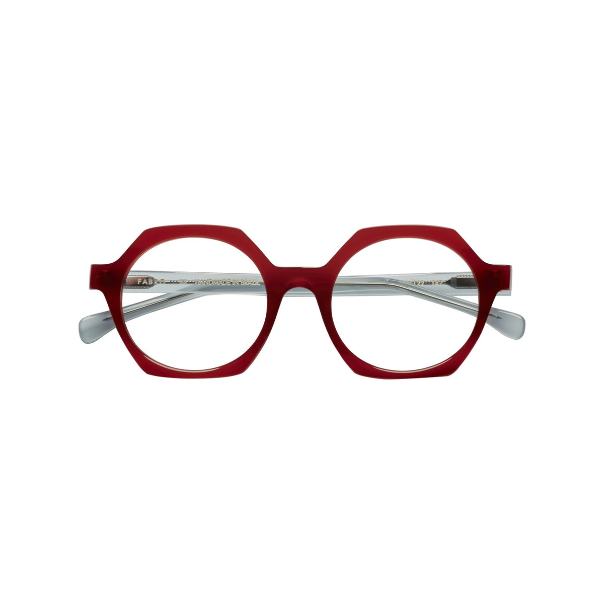 Óculos de grau Fabro Cannes — Vermelho Milk