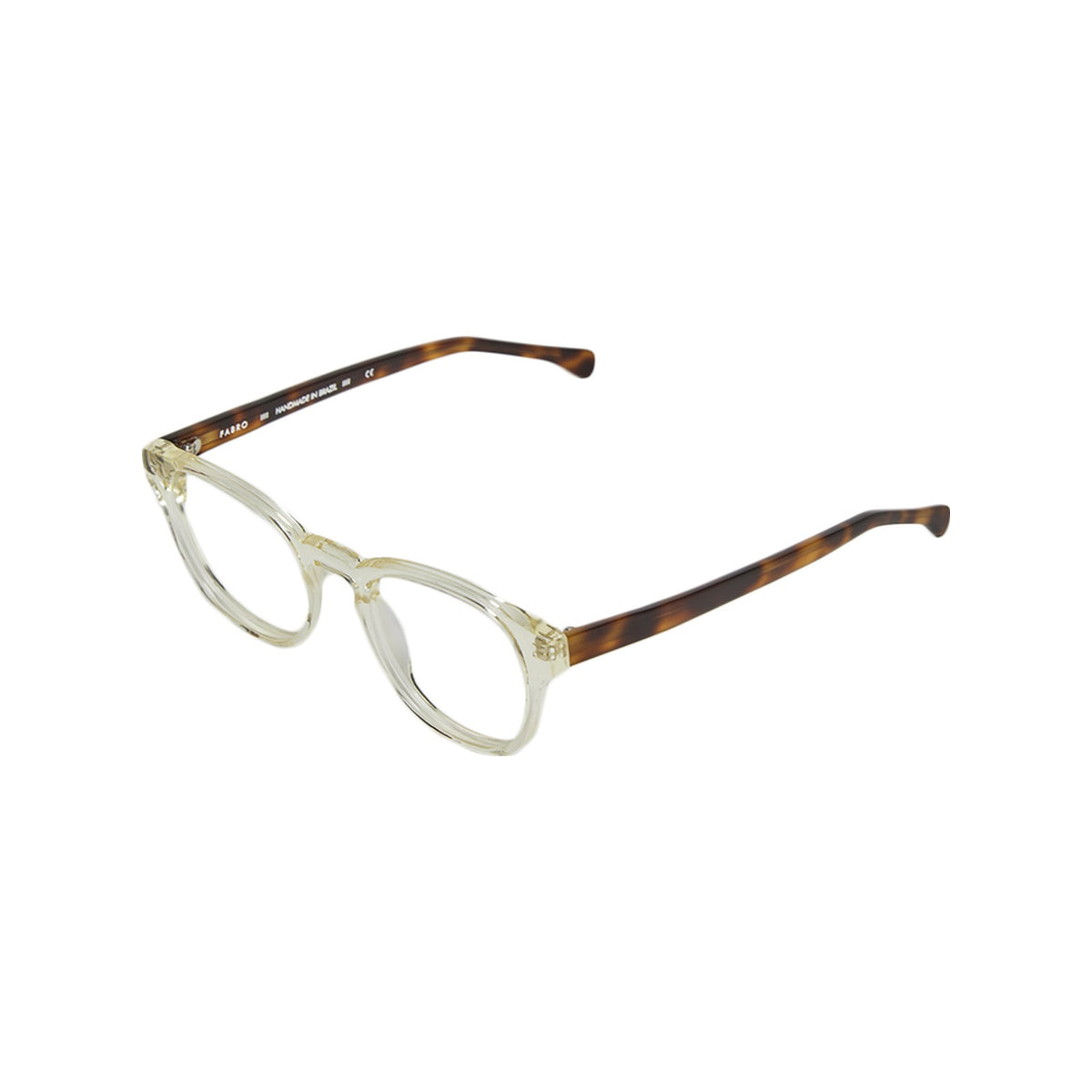 Óculos de grau Fabro Cortina — Amarelo Claro Transparente