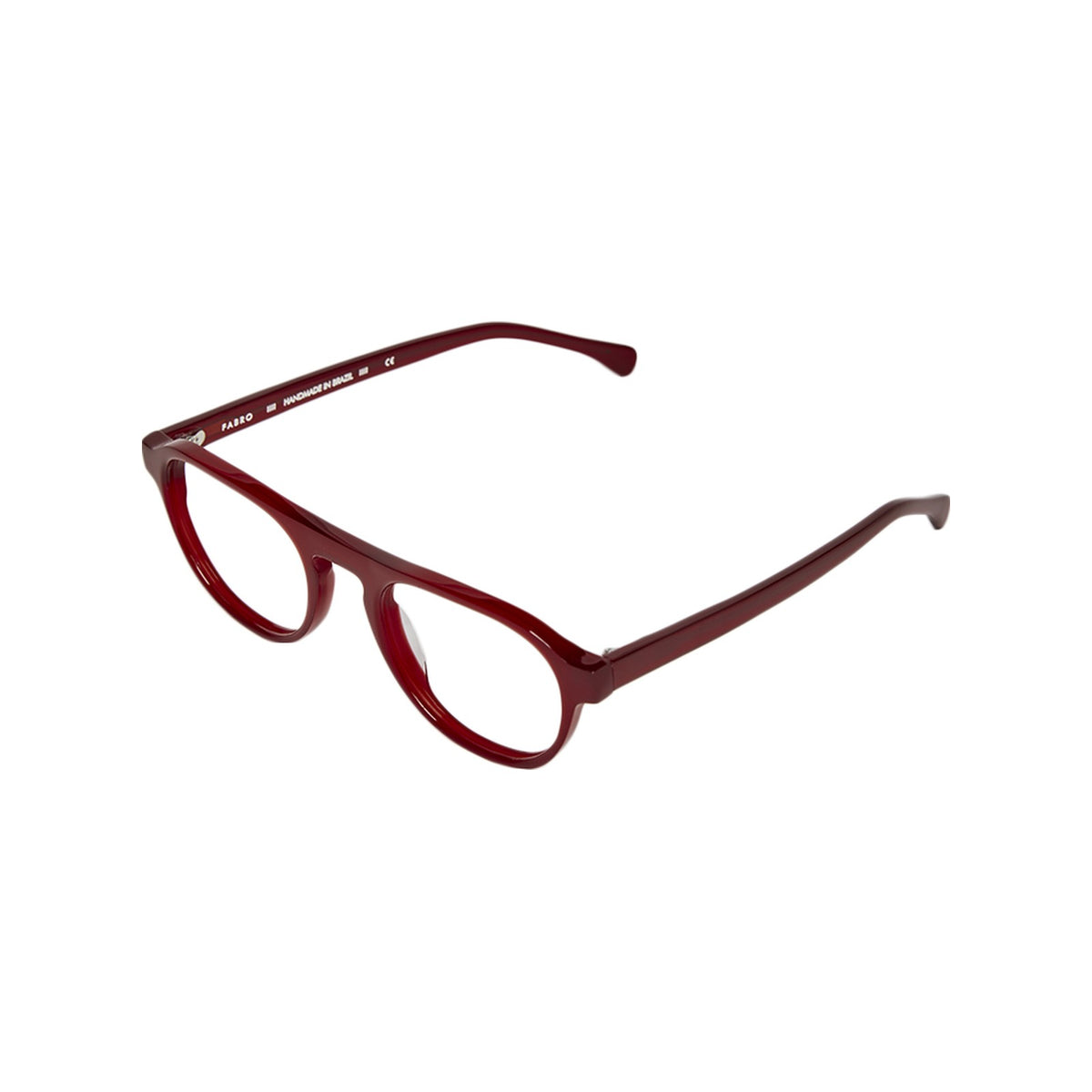 Óculos de grau Fabro Douro — Vermelho Milky